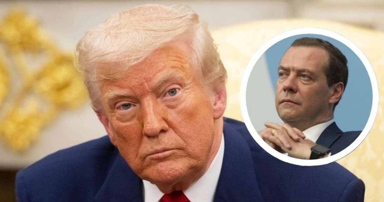 "Wkracza na niebezpieczną ścieżkę". Trump ostrzega Miedwiediewa