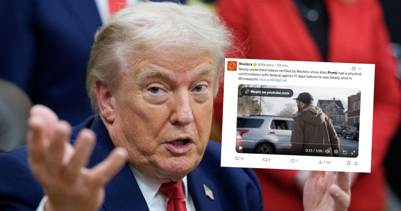 "Krzyczy i pluje w twarz". Trump oburzony filmikiem z Alexem Prettim