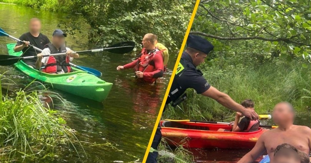 Kajakarze zaskoczeni przez policję. Zdjęcia z nietypowej kontroli obiegły internet