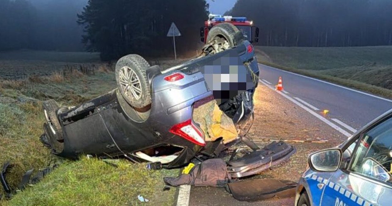 Dachowało auto. Kierował Kolumbijczyk, choć nie powinien