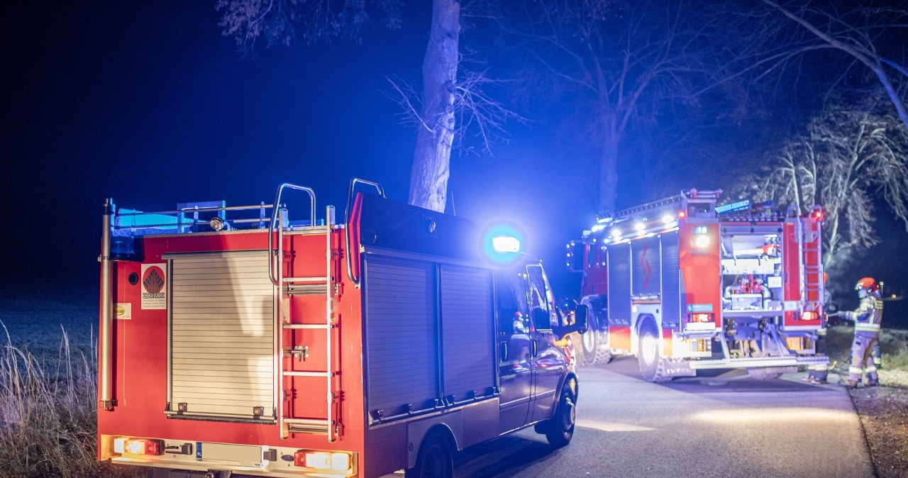 ​Czołowe zderzenie osobówek. Troje dzieci trafiło do szpitala