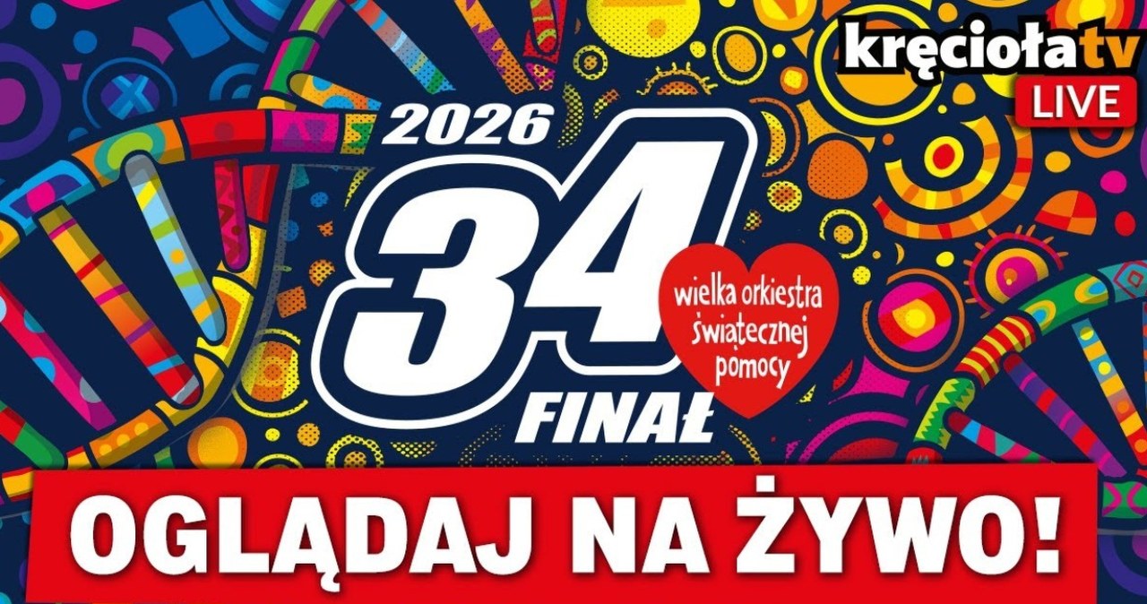 34. Finał Wielkiej Orkiestry Świątecznej Pomocy. Oglądaj NA ŻYWO