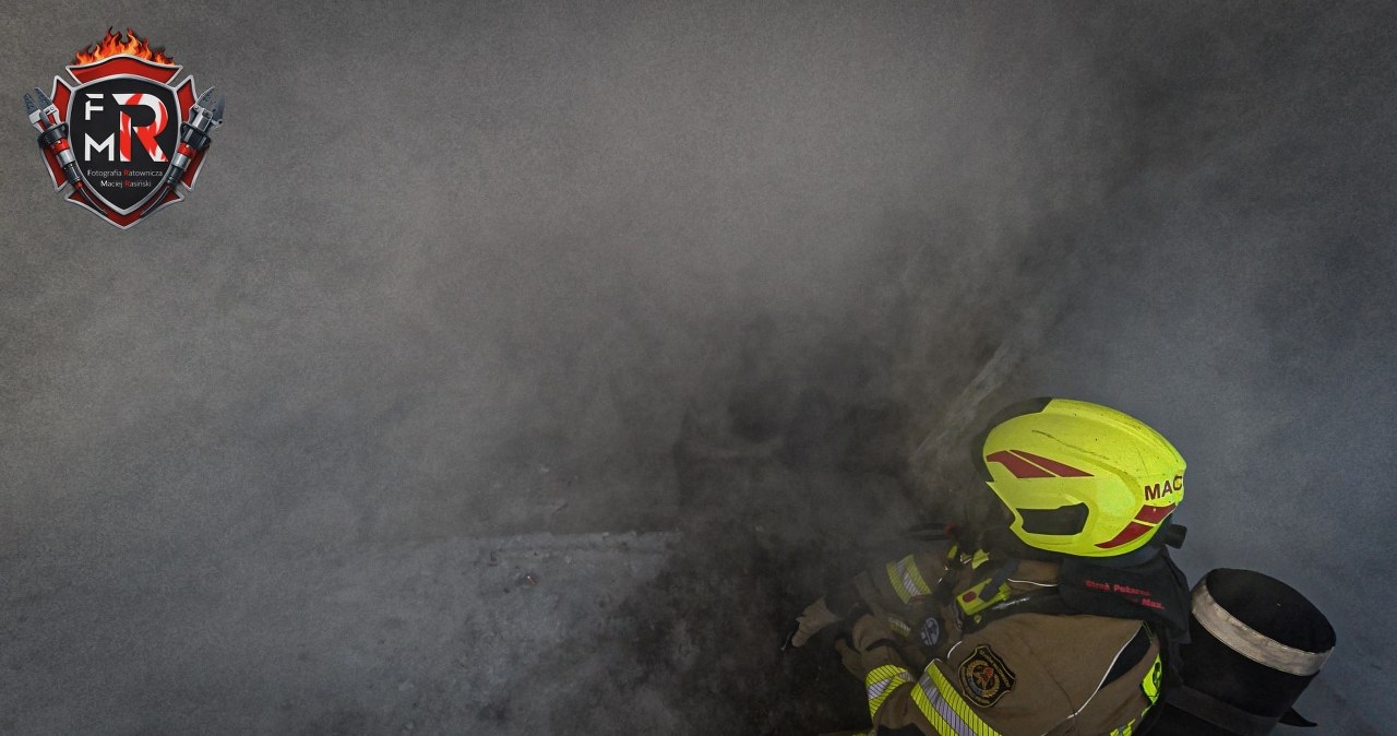 Duży pożar pod Warszawą. Zobacz film z akcji gaśniczej