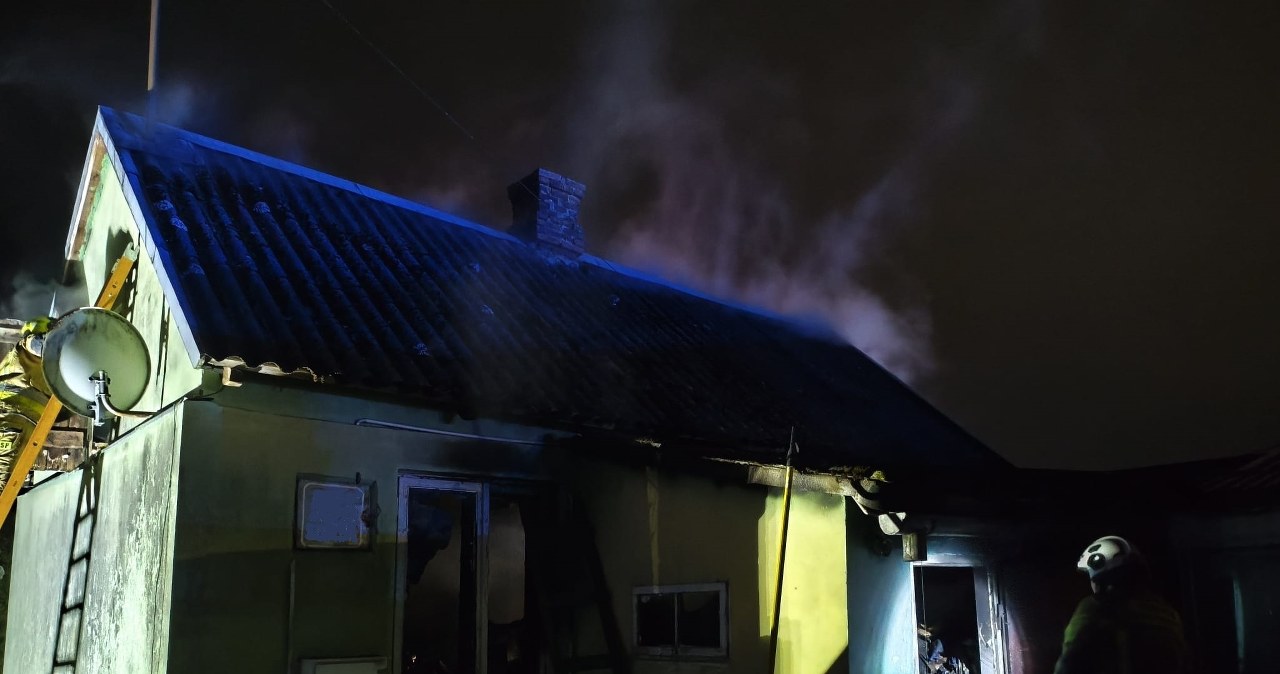 Pożar domu jednorodzinnego. Nie żyją dwie osoby