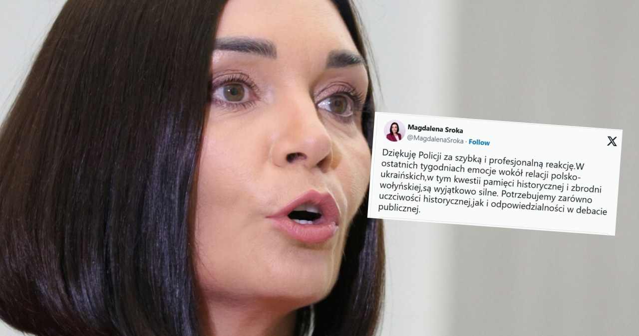 "Rosyjski agent" wszedł do biura Magdaleny Sroki i zostawił pakunek. "Dziękuję za reakcję"