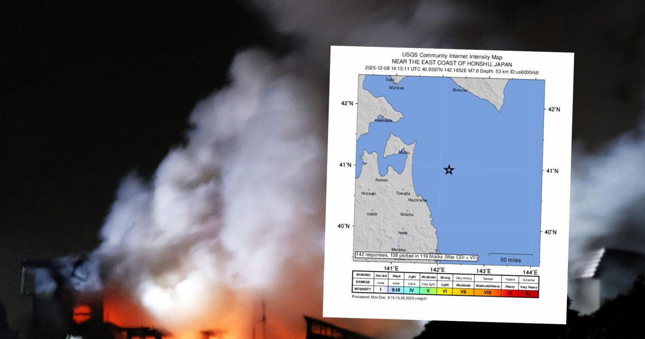 Trzęsienie ziemi w Japonii. "Co najmniej" 30 osób rannych