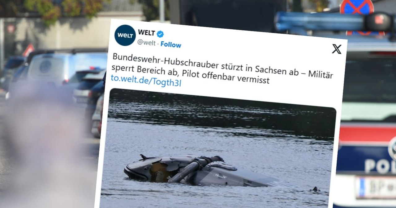 Śmigłowiec Bundeswehry rozbił się pod Lipskiem. Media: Trzy osoby zginęły