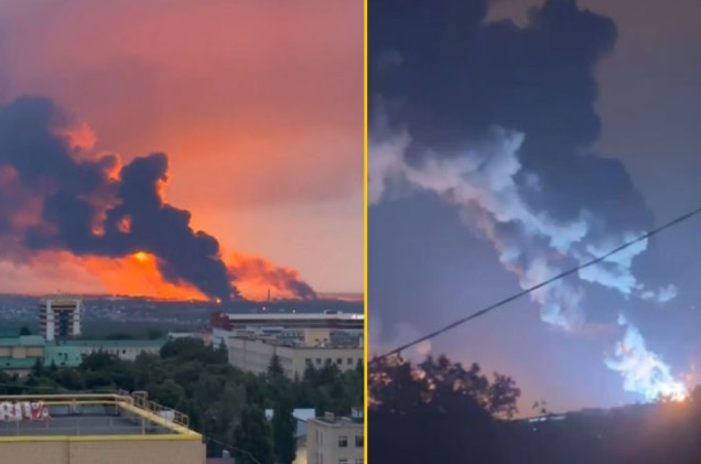 „Sankcje dalekiego zasięgu”. Ukraina odpowiada, w Rosji płoną magazyny ropy