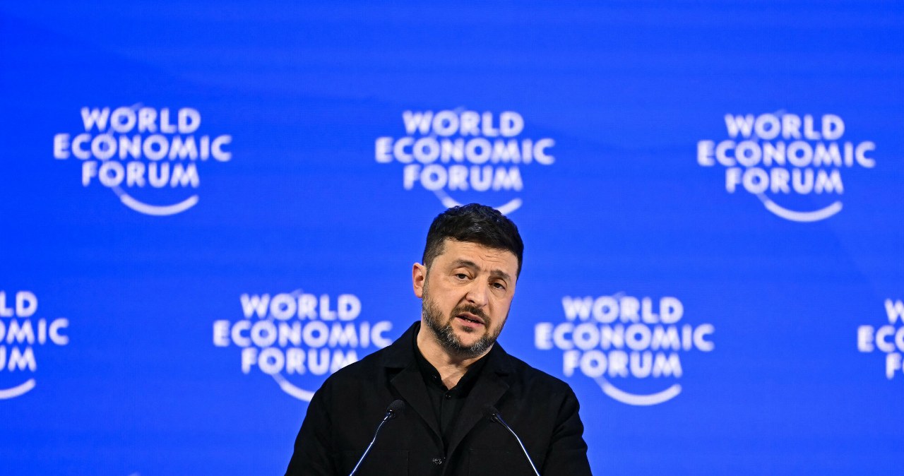 "Co jeśli USA nie pomogą?" Zełenski pyta w Davos o Polskę i Litwę