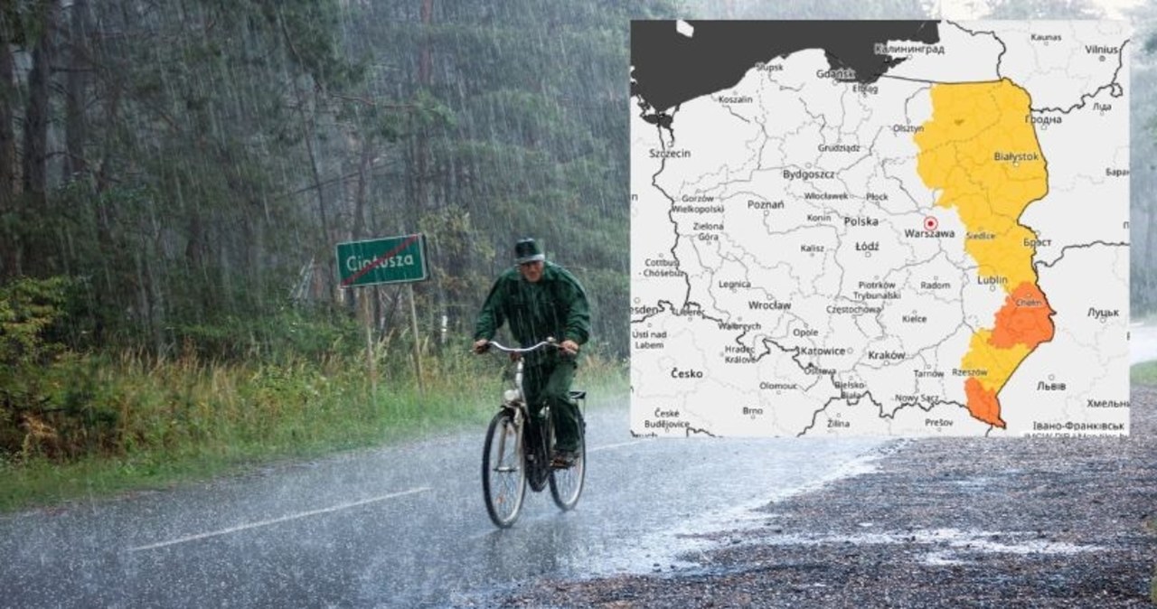 ​Nadciąga ulewa. Poważne ostrzeżenie dla części Polski