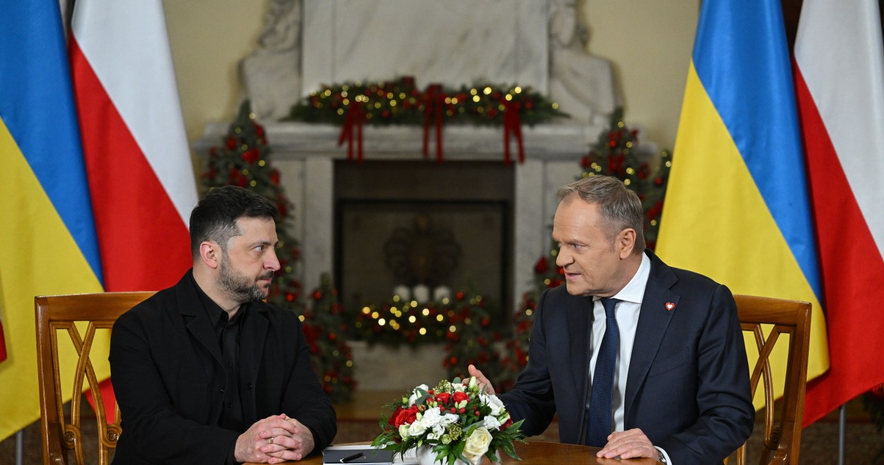 Zełenski u Tuska. Rozmowa w cztery oczy